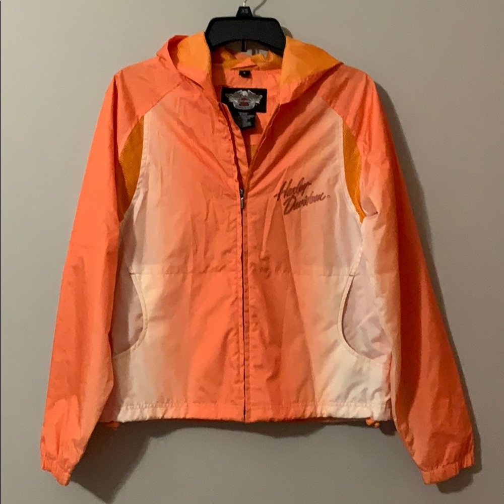 HARLEY-DAVIDSON Hooded Windbreaker Full-Zip Size M